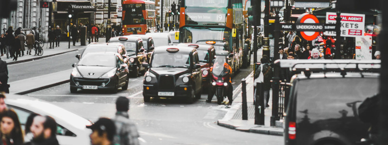 busy London street