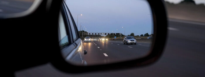 cars adhering to safe motorway driving tips