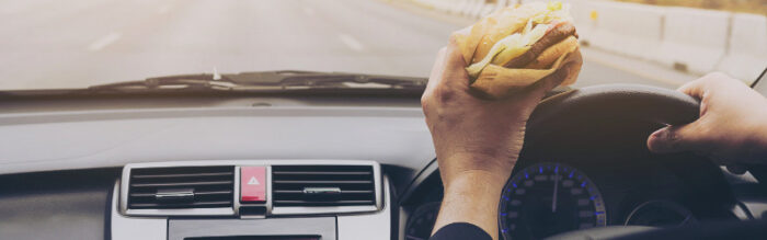 eating and driving as strange driving laws in the UK