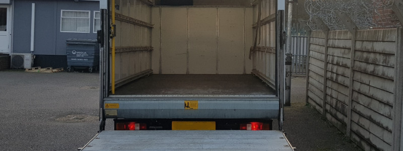 empty van waiting to be loaded