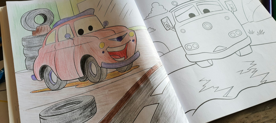 Kids Colouring Book of Cars Disney Pixar Movie character - colouring for Entertainment