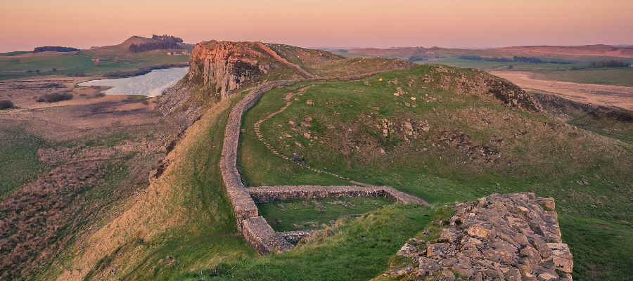 Hadrians Wall UK UNESCO world heritage site