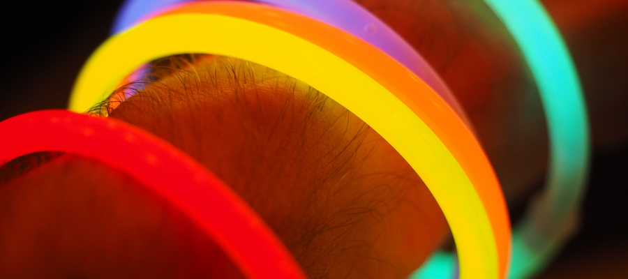glow stick bracelets for trick or treaters safety